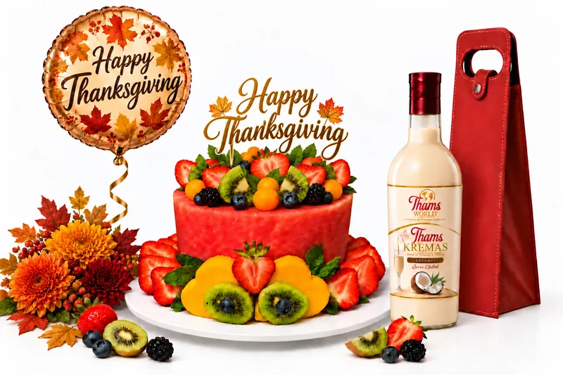 Happy thanksgiving fruit cake