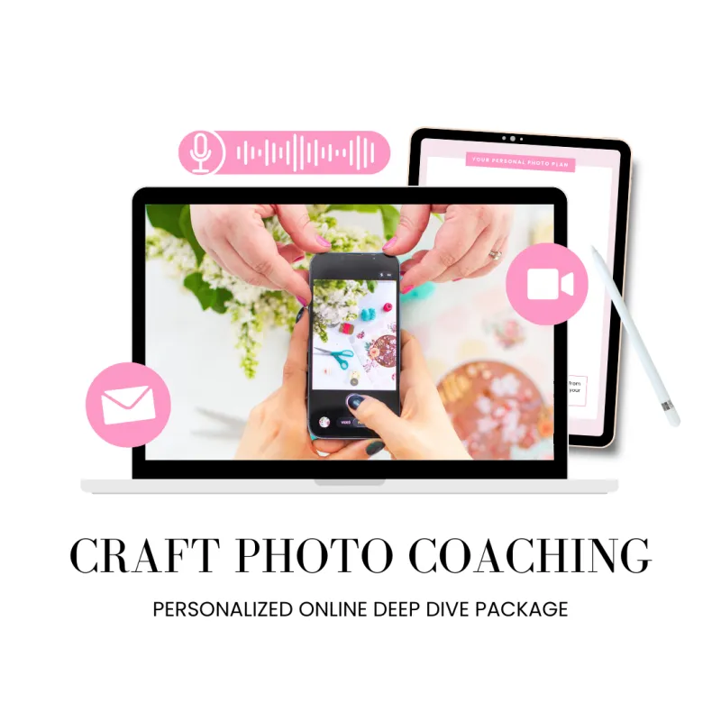 Personalized Craft Photography Coaching - Deep Dive Package