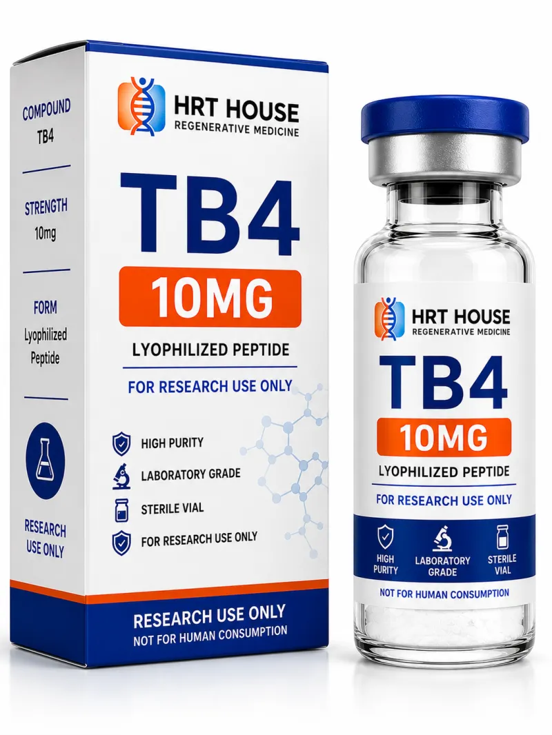 TB4 10mg Research Peptide | Thymosin Beta-4 Lyophilized Vial