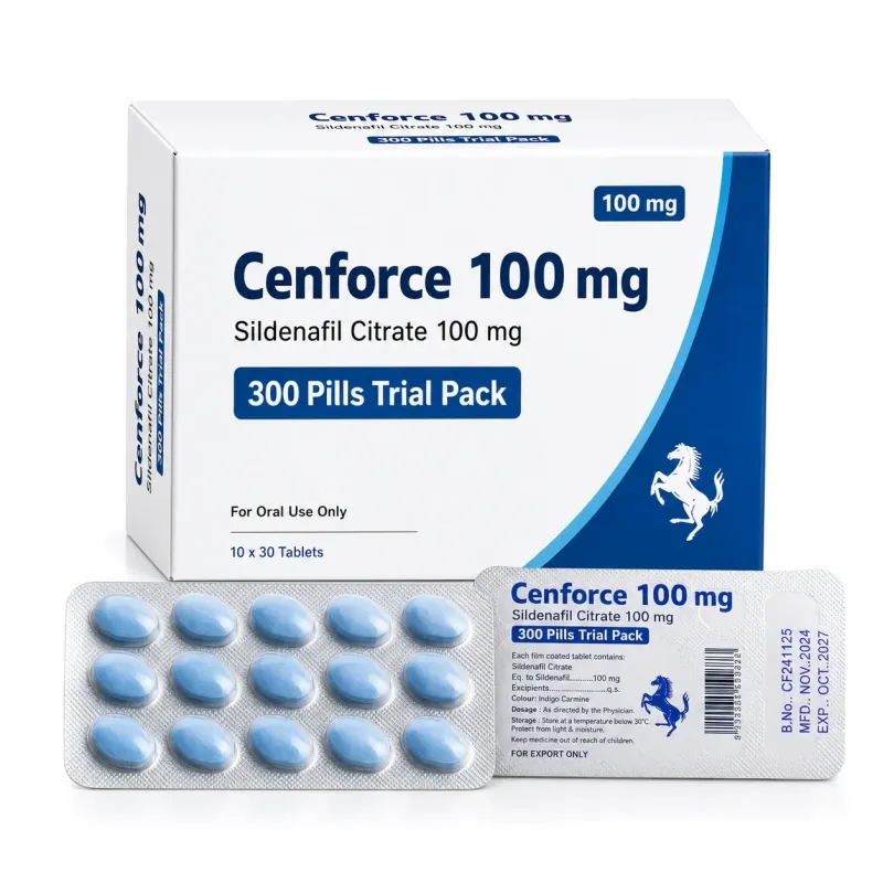 Cenforce 100 mg | Sildenafil Citrate 100 mg | 300 Pills Trial Pack
