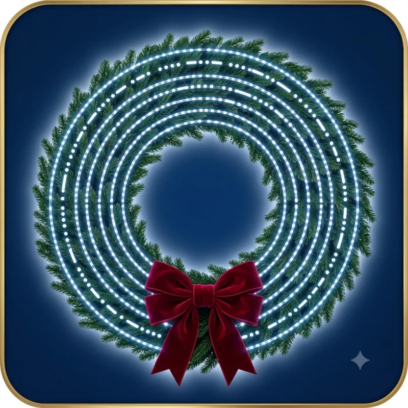36" Commercial Pre-lit Wreath