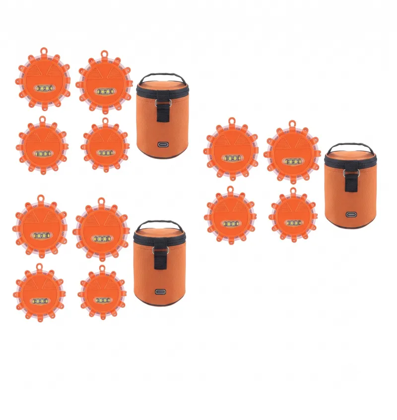 Rechargeable LED road flares