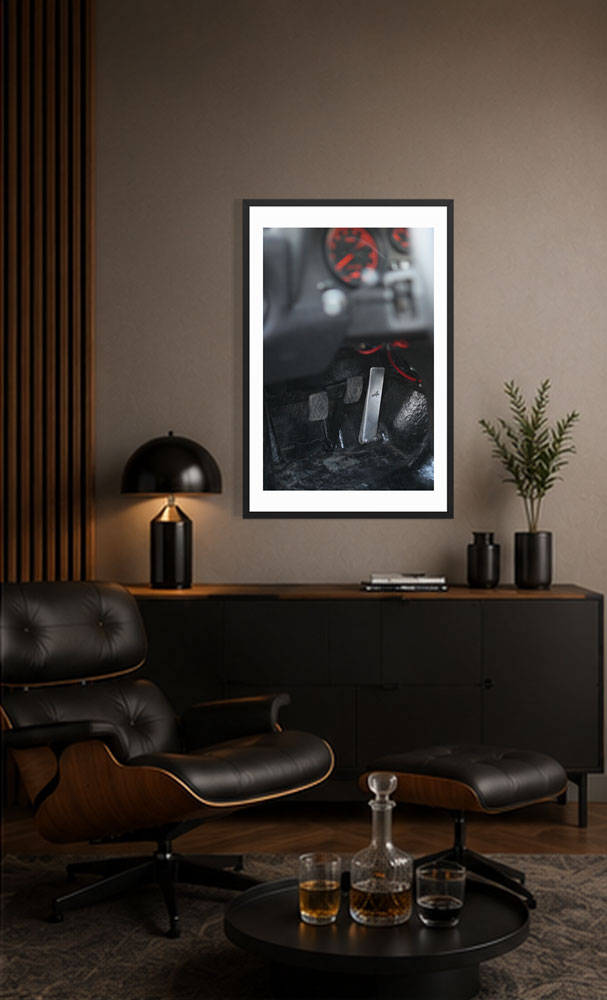 Renault Alpine A310 Gas Pedal - Framed poster (in)