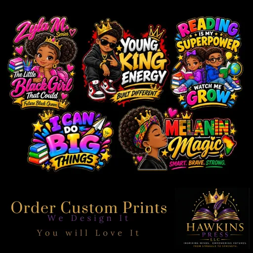 Childrens Original Design T-Shirts - 3D
