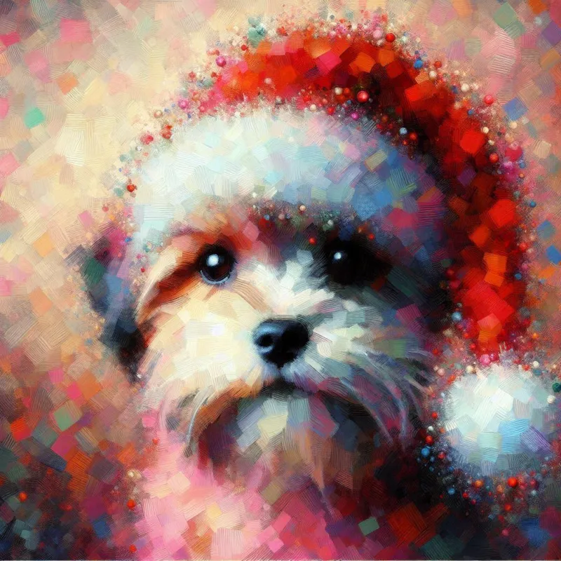  Paint a Festive Puppy in Soft Pastel