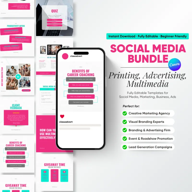 Social Media Bundle – Printing, Advertising & Multimedia Edition