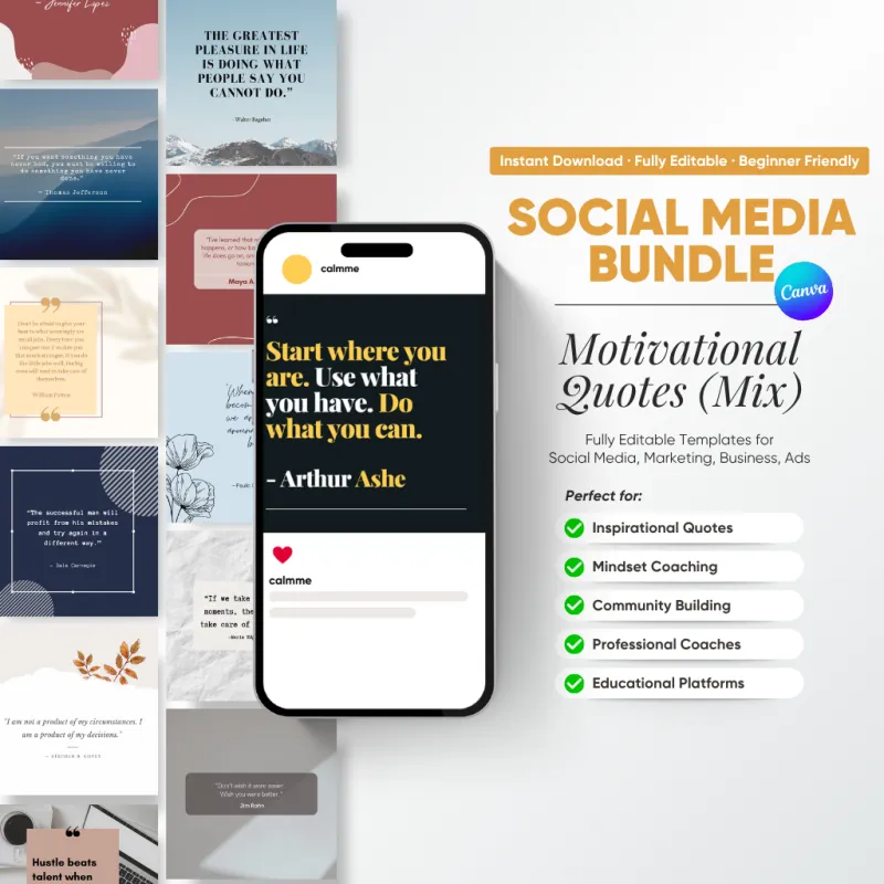 Social Media Bundle – Motivational Quotes Edition