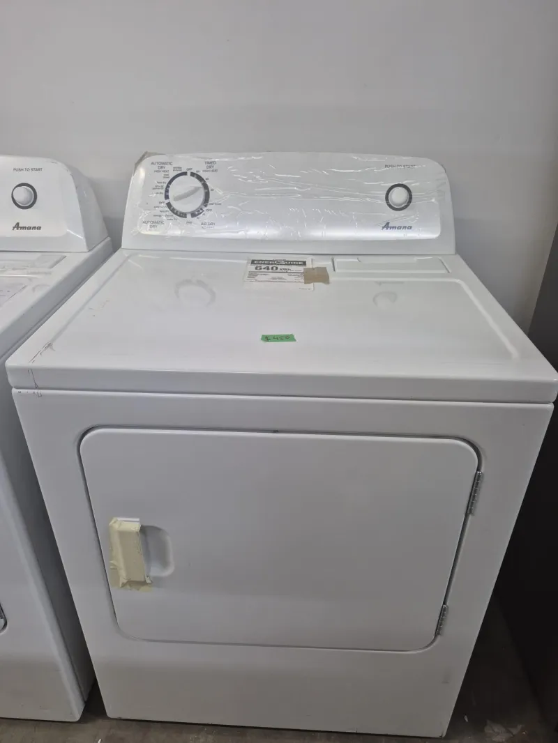 Amana YNED4655EW Electric Dryer 6.5 Cu.Ft White Automatic Dryness Control