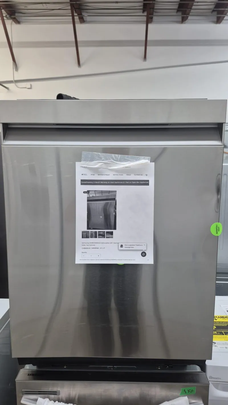 Samsung DW80R9950US premium 24" built-in Smart Linear Wash dishwasher (39 dBA).