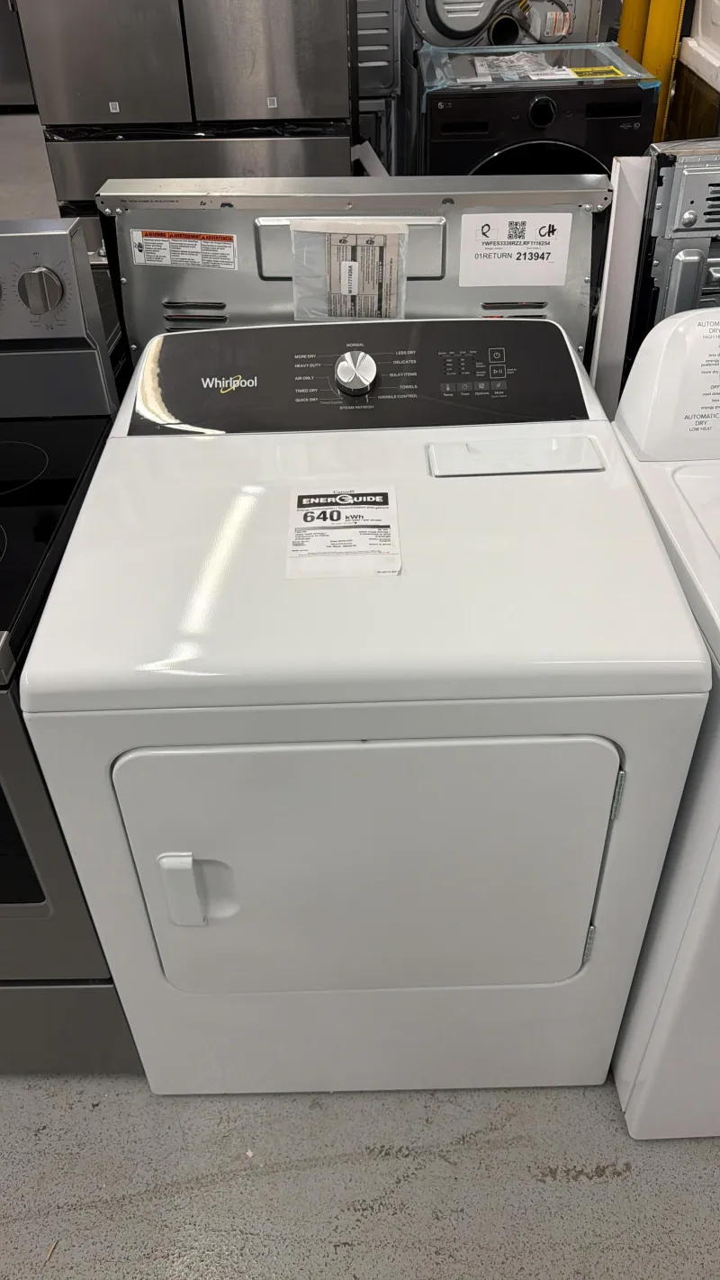Whirlpool Washer & Dryer Set – WTW6157PW1 + YWED5050LW1 | 5.3 Cu.Ft Washer & 7.0 Cu.Ft Dryer 