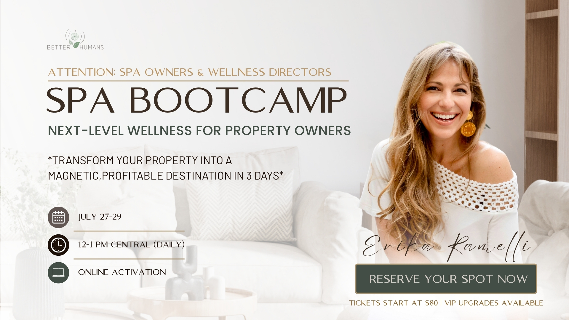 SPA BOOTCAMP: Next-Level Wellness for Property Owners