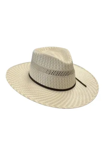 Fedora Straw-Twister 30x Shantung Two Tone