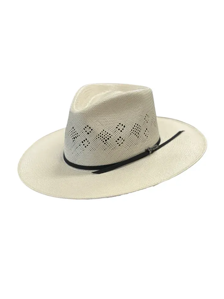 Fedora Straw-Twister 30x Shantung Diamond Band