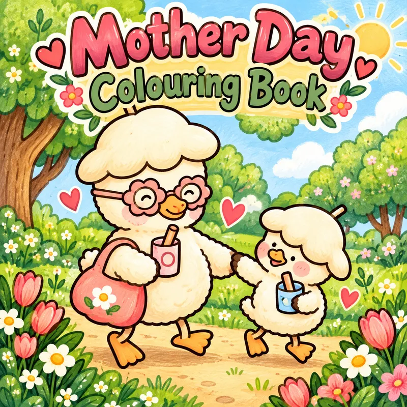 Cozy Mother’s Day Coloring Book