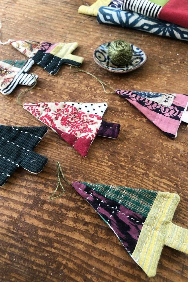 Sashiko Keepsake Christmas Hanging-deposit