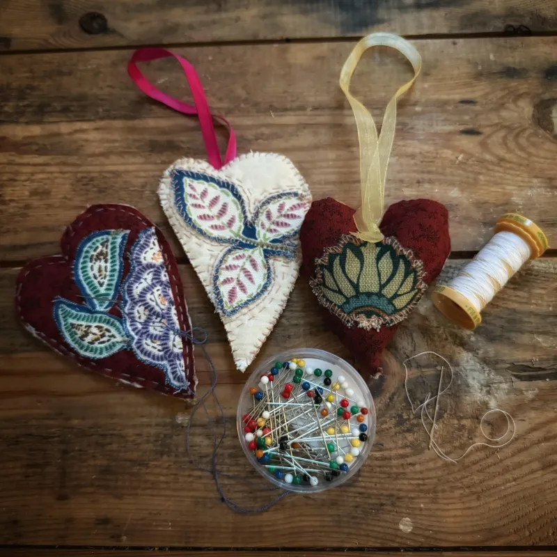 Slow Stitch Appliqué And Embroidery Keepsake Hanging-deposit