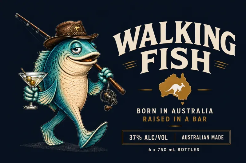Walking Fish Vodka – 6 x 750 mL Carton