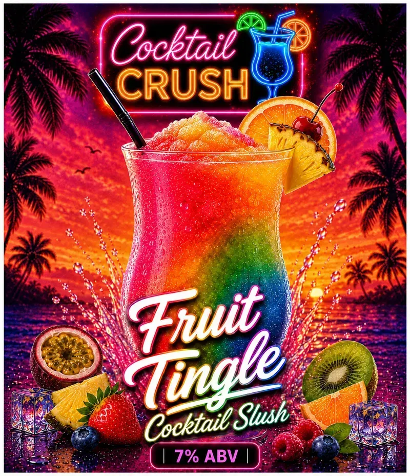 Fruit Tingle Cocktail Slush – 5L