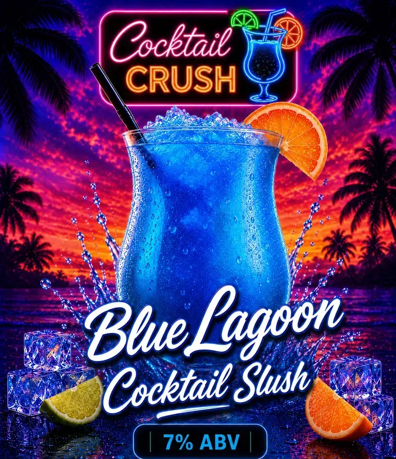 Blue Lagoon Cocktail Slush – 5L
