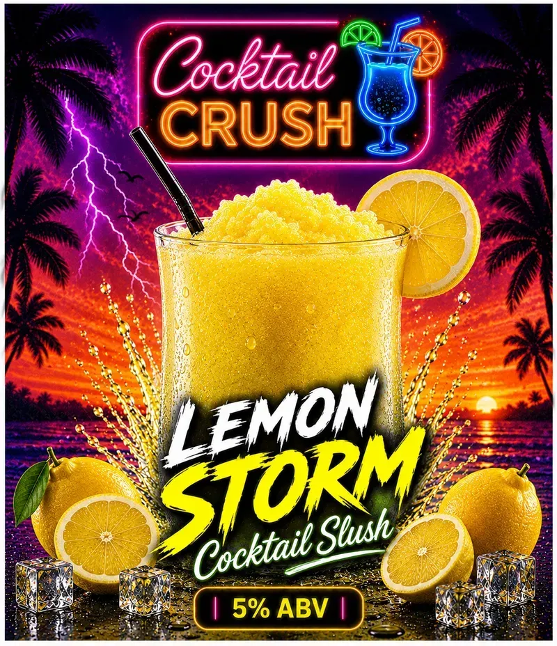 Lemon Storm Cocktail Slush – 5L