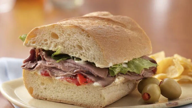 Cold Roast Beef Sandwich