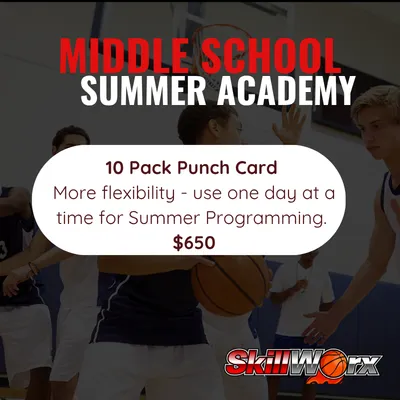 Middle School Summer Academy - 10 Pack Punch Card