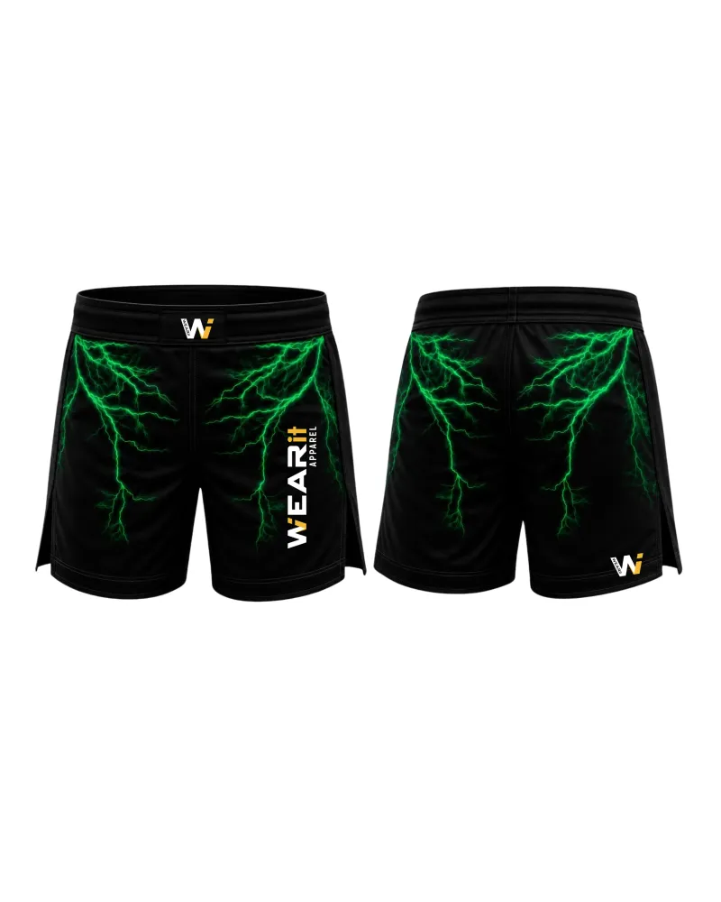 - Grappling/MMA Shorts - Surge (Black&Green)