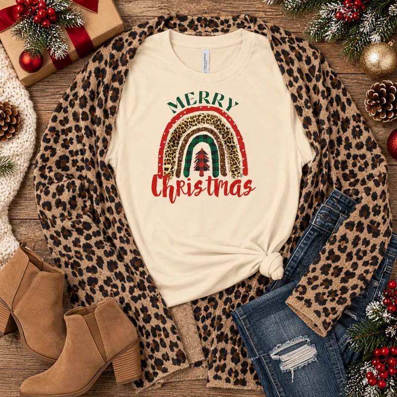 Leopard Cardigan with BOTH tees