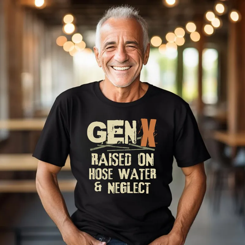 Gen X Raised on Hose Water and Neglect Men's T-Shirt