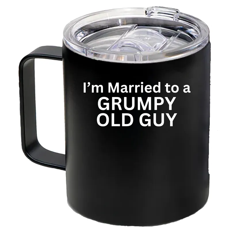 I'm Married to a Grumpy Old Guy Coffee Cup