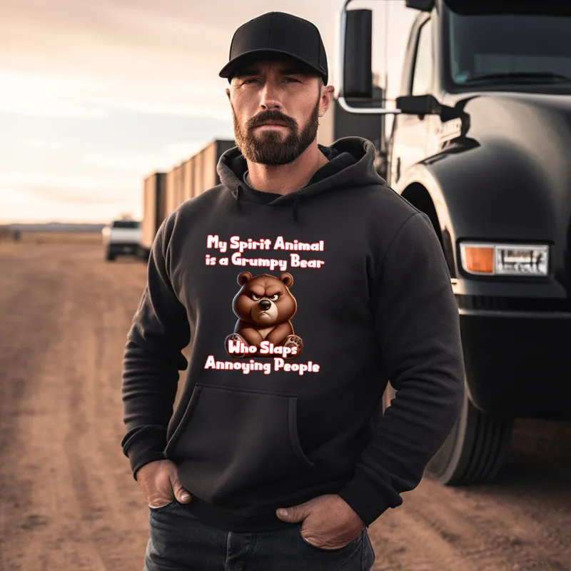 My Spirit Animal is a Grumpy Bear Sweatshirts