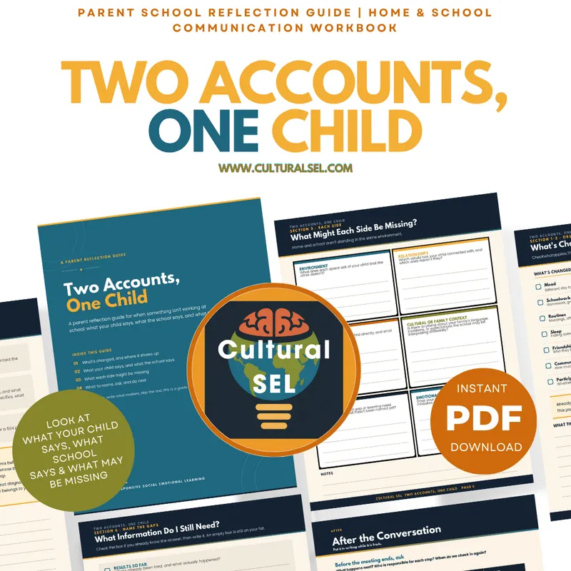 Parent School Meeting Guide | Child Behavior Reflection Workbook | IEP 504 Support Prep | Home School Communication Printable P