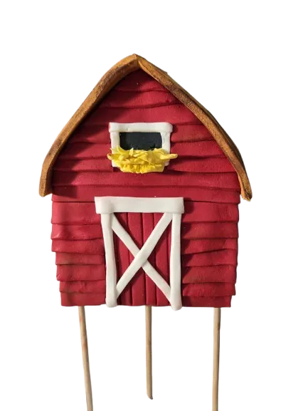 Fondant Barn Cake Topper | Farmyard Collection