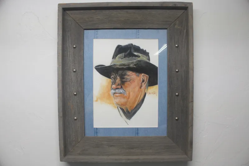 Vintage Cowboy Portrait Monty Graham