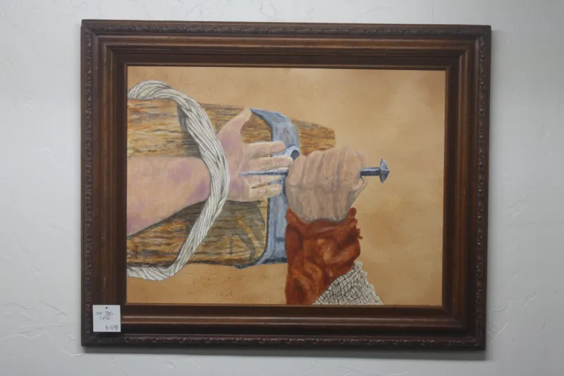 “At the Cross” Western Ranch Artwork Local Artist Juan Baldor