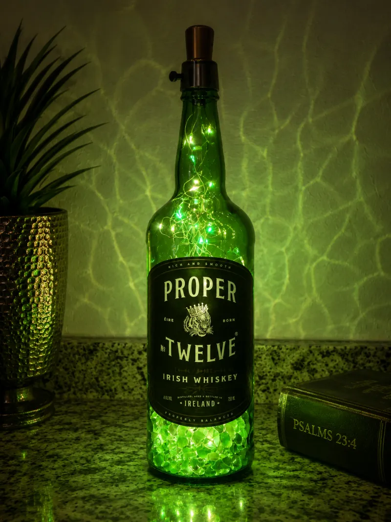 Proper Twelve Irish Whiskey Bottle Light – Artisan Bar Décor