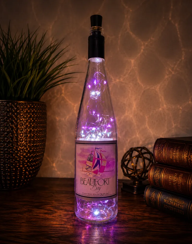 Beaufort Bay Bottle Light – Handcrafted Coastal Ambient Décor
