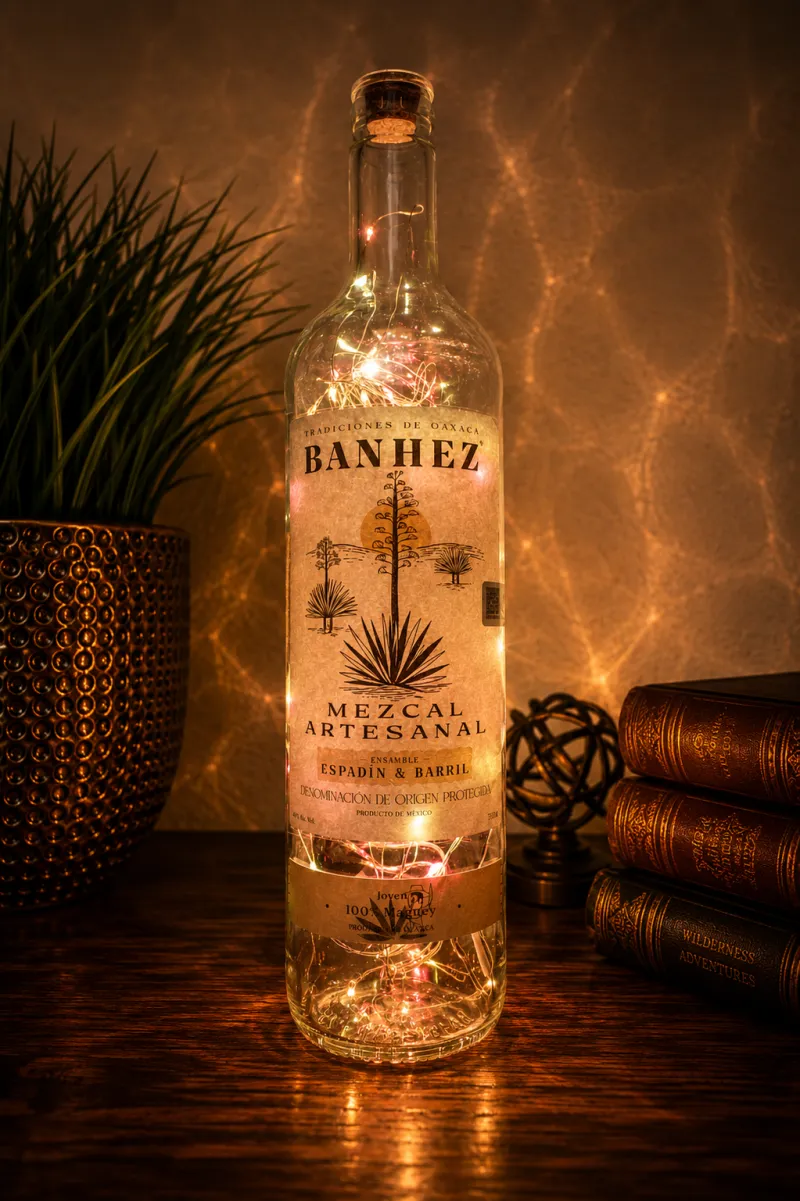 Banhez Liquor Bottle Light – Handcrafted Ambient Bar Décor