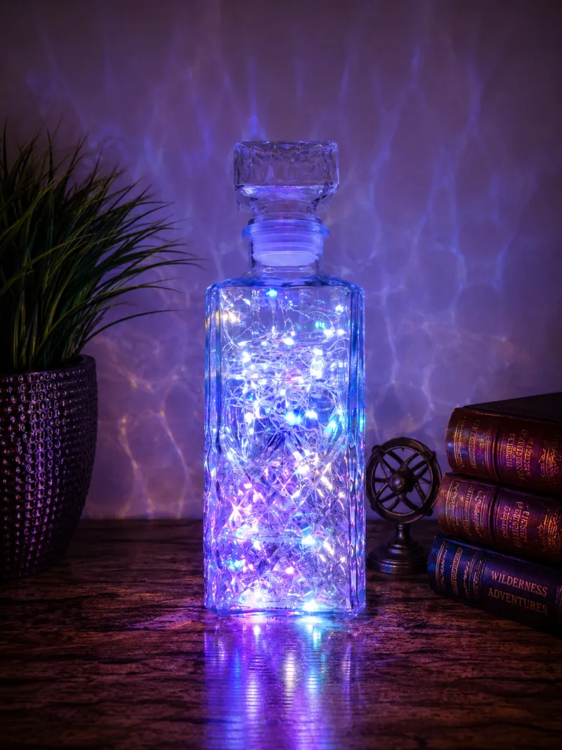 Clear Whiskey Decanter Light  – Handcrafted Luxury Ambient Décor