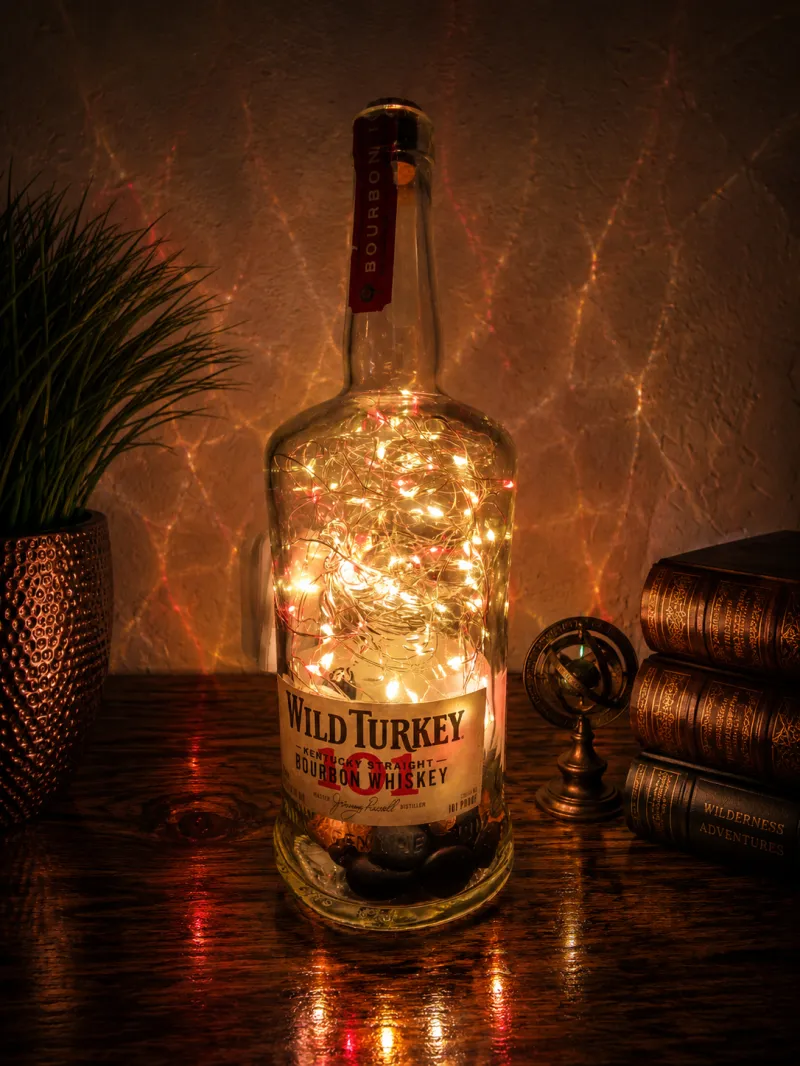 Wild Turkey Bourbon – Repurposed Whiskey Bottle Home Décor