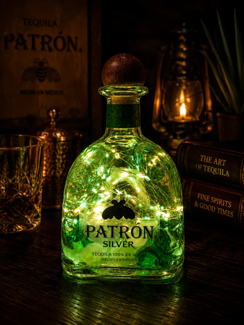 Patrón Silver Fairy Light Bottle