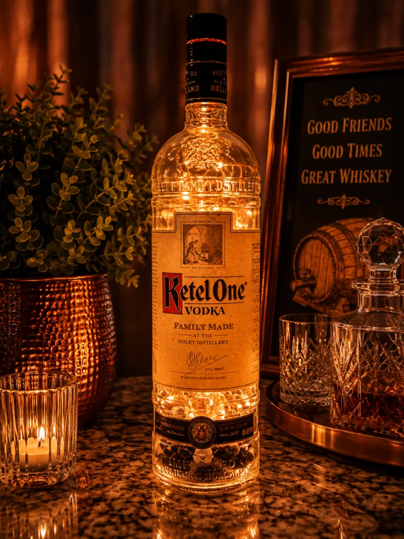 Ketel One Fairy Light Bottle Home Décor