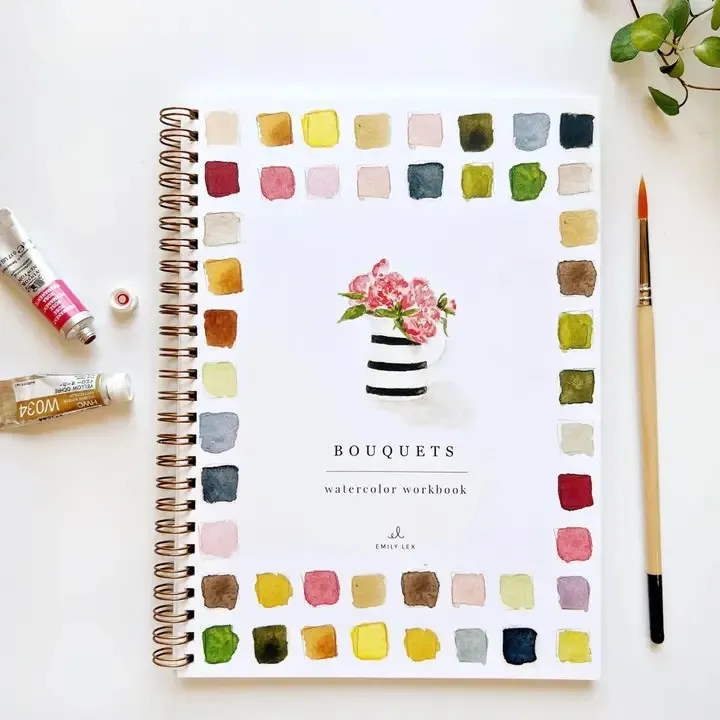  Watercolor Workbook by Emily Lex Studio