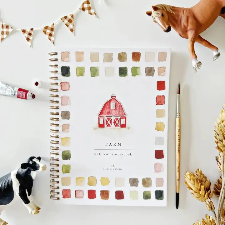  Watercolor Workbook by Emily Lex Studio