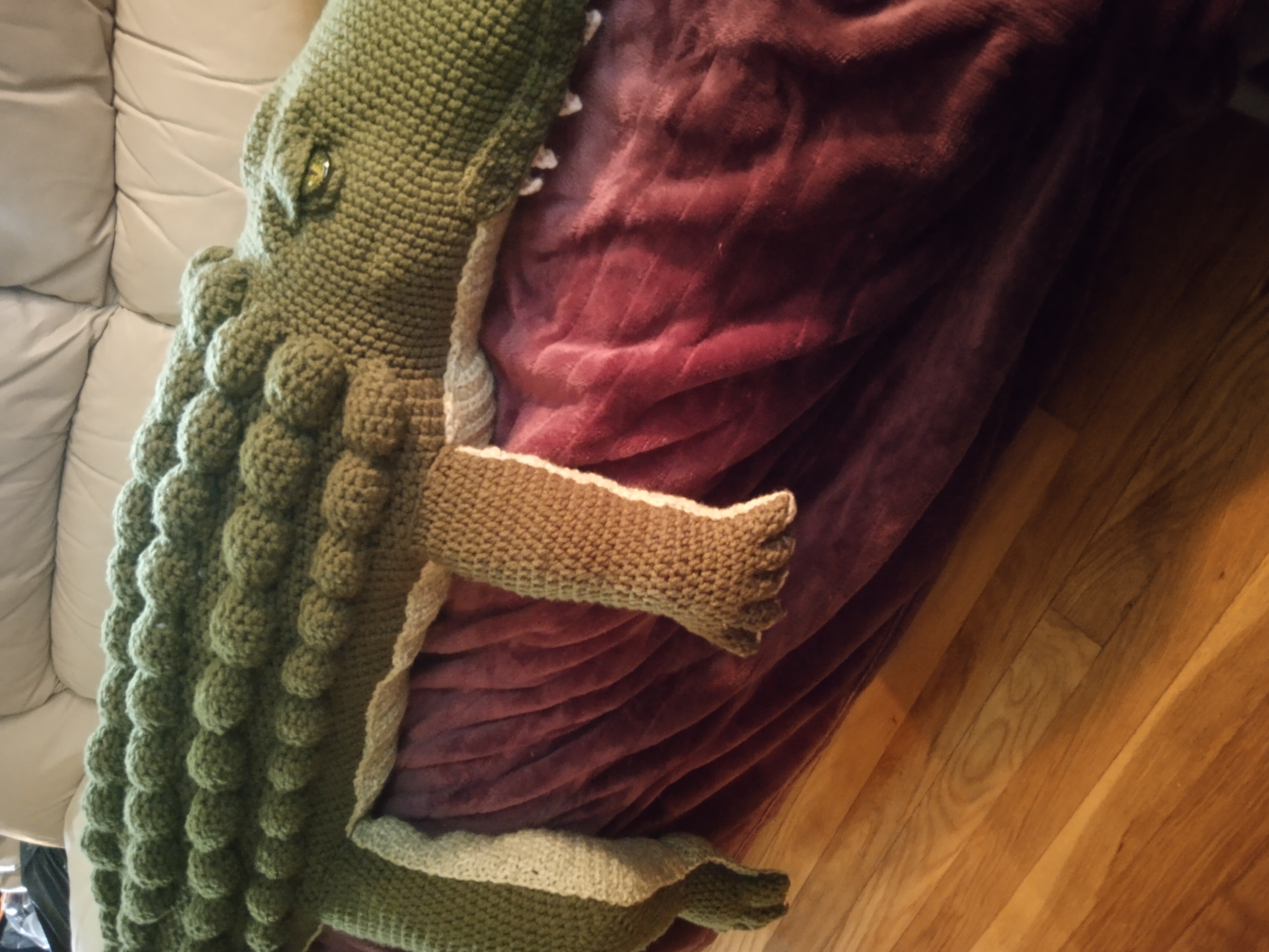 Alligator Body Pillow