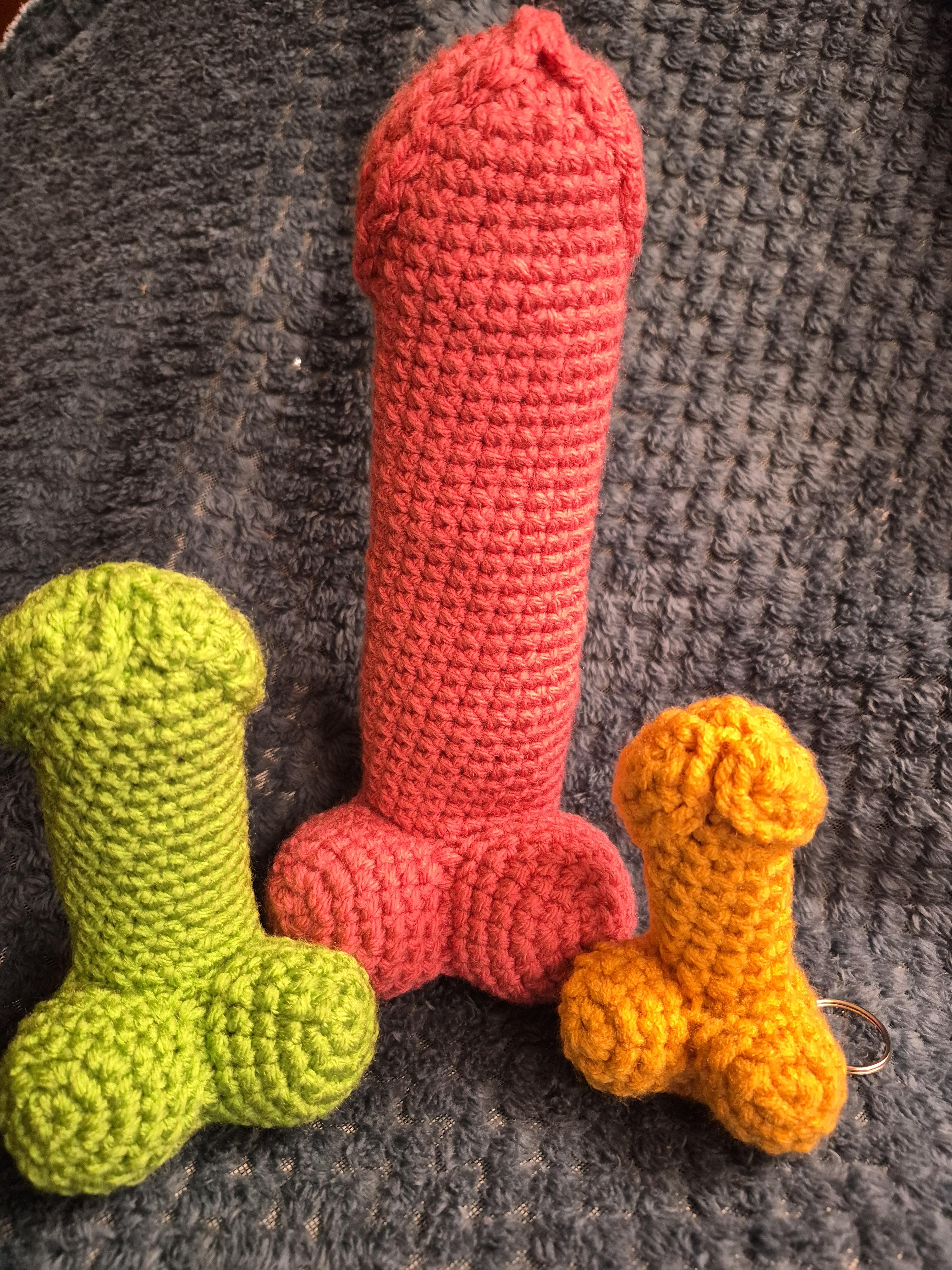 Crochet Pattern: Dik Chaineys (Penis keychains)
