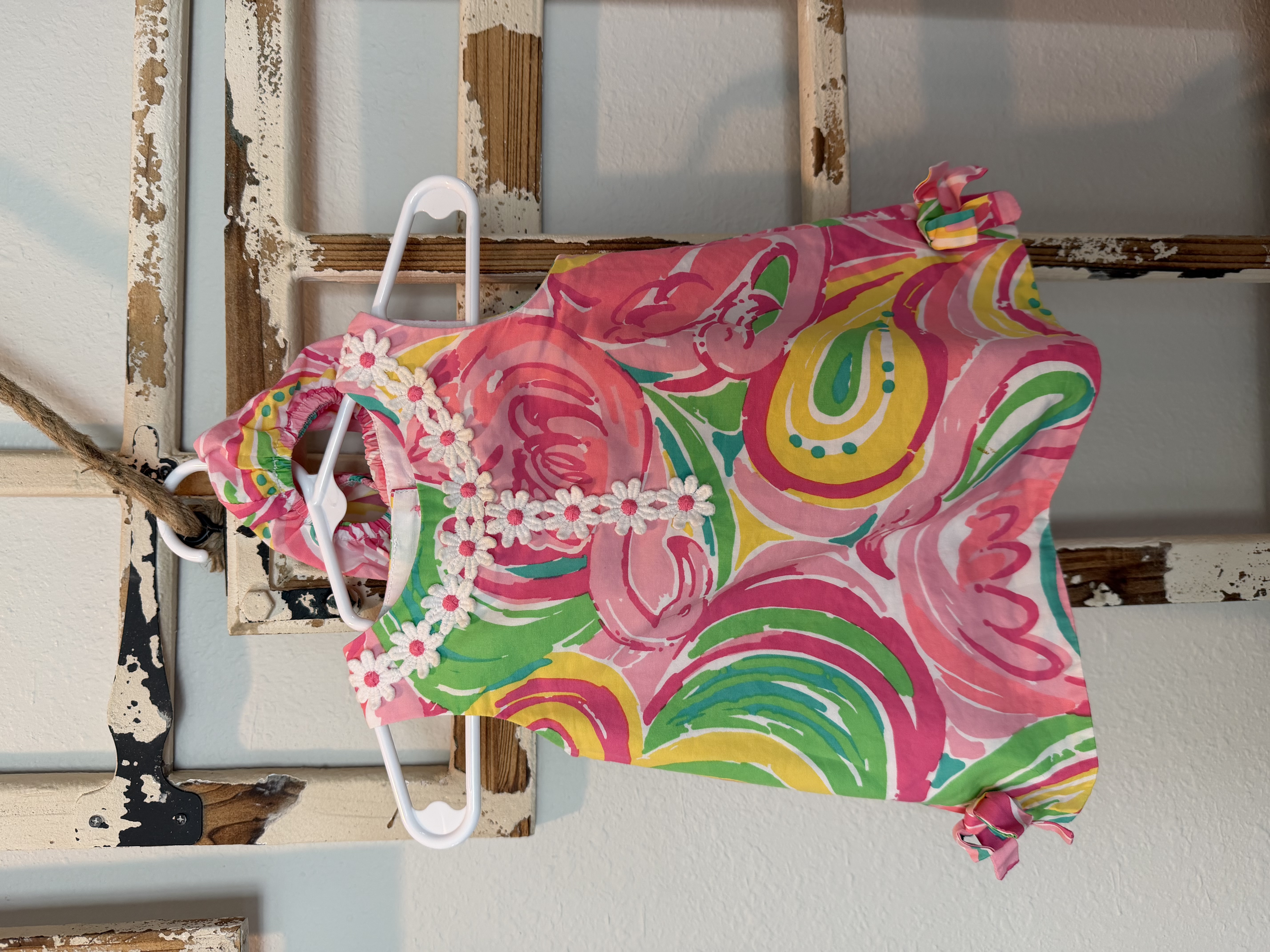 Baby Lilly Shift Dress & Bloomers 3–6M – All Nighter Flamingo – Lilly Pulitzer