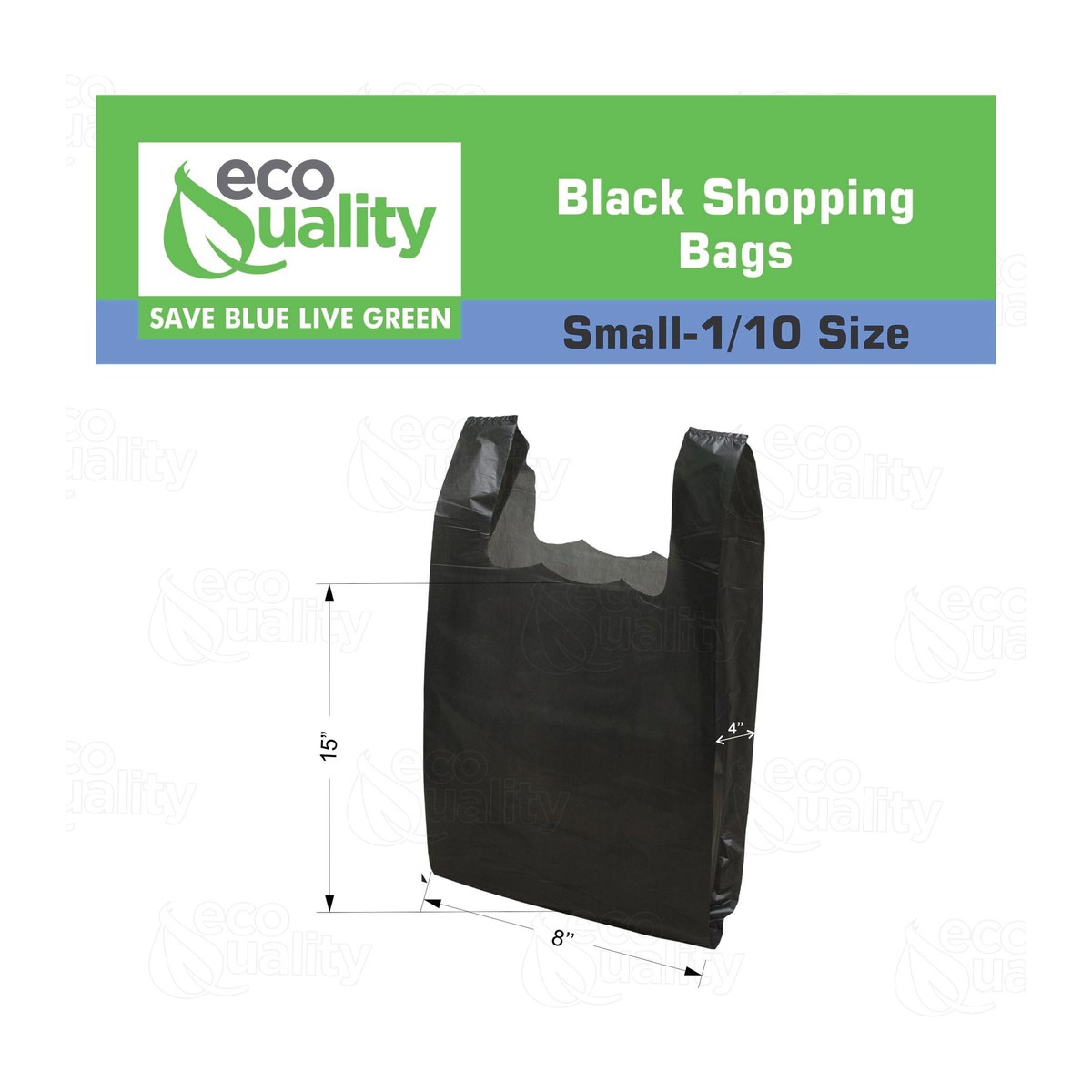 1/10 Shopping Small Bags – 1500 Count Wholesale Pack