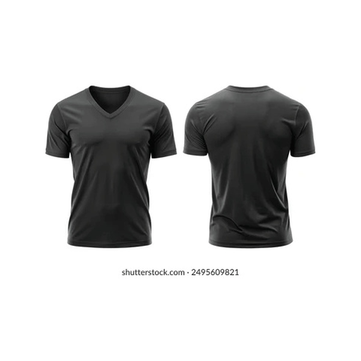 V-Neck T-Shirt – 6 Count Wholesale Pack