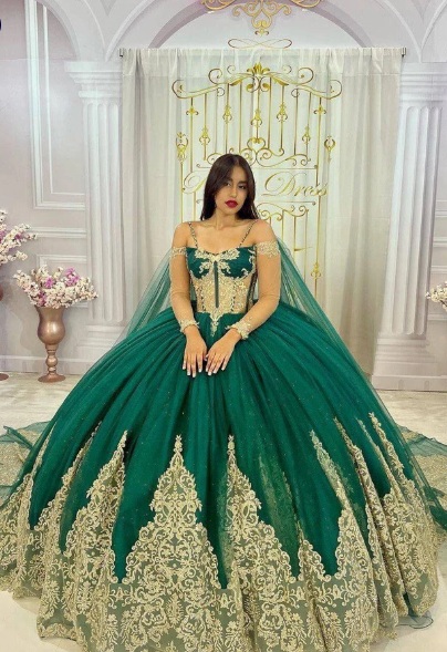 Long Train Quinceanera Dresses
